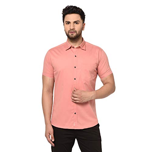 Image of Men Solid Slim Fit Shirt