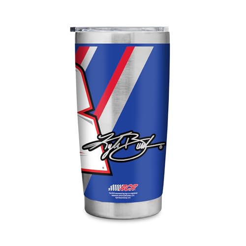 Rico Industries NASCAR Racing Kyle Busch No. 8 20oz Stainless Steel Tumbler with Lid - Great For Coffee, Tea, Water or Cocktails