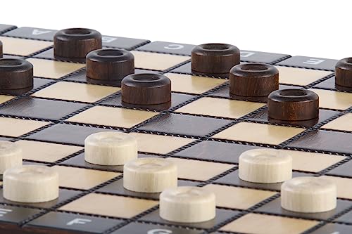 Jeu de échecs dame et backgammon 3en1 en bois de 28x28 cm - 5