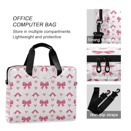 Bolso para portátil Senya rosa con lazo miniatura 6