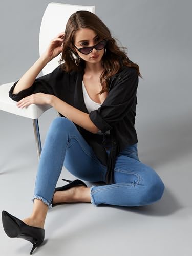 Image of Dolce Crudo Women's Skinny Fit High Rise Cropped Length Stretchable Denim Jeans