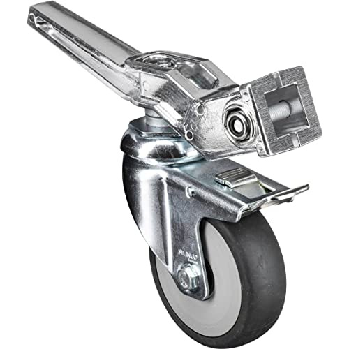 Avenger A9000N Wheel Set with Brakes for Combo Stands with Square Legs (Chrome)