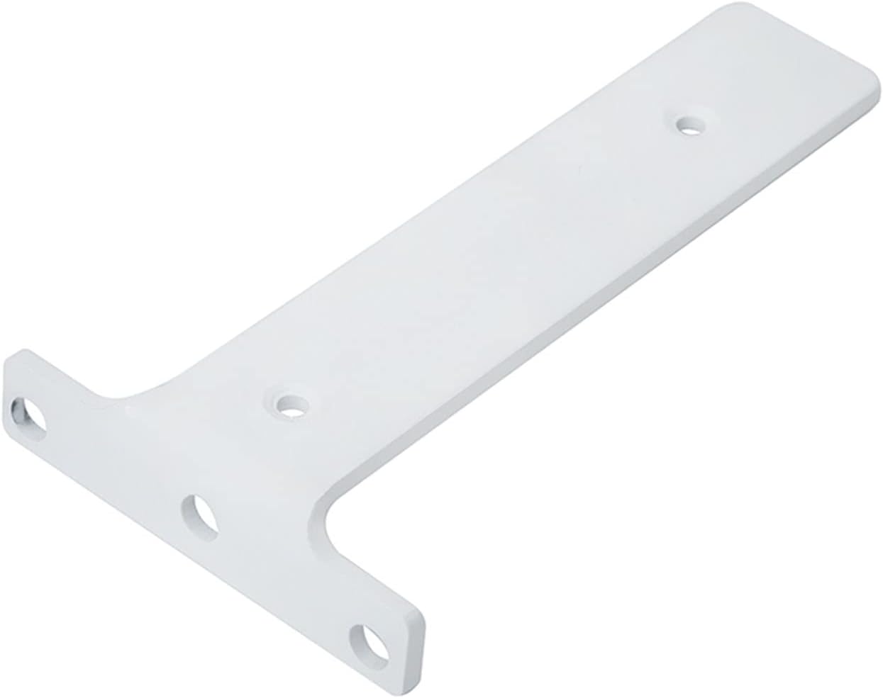 2pcs Solid Steel Floating Shelf Bracket,Heavy Duty Metal L Bracket Industrial Shelf Brackets for Shelves Support Wall Mounted,for DIY Open Shelving,with Screws (18cm(7in),White)