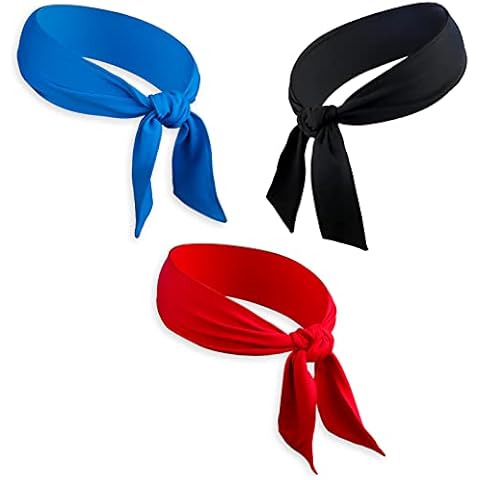 GOCUODE 3 Stück Sport Stirnband für Damen und Herren,Stirn Schweißband,Dünn Headband Verstellbares für Fitness,Yoga,Jogging,Basketball,Fahrrad (Stil 1) Cover