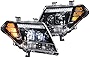 Morimoto XB Hybrid LED Headlight Housing Upgrade, Fits 2009-2019 Nissan Frontier, Plug and Play Replacement, DOT Approved Assembly with LED Headlights (High/Low), DRLs, & UV Coated Lenses (1x LF475)