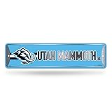 Rico Industries NHL Hockey Utah Mammoth Standard Metal Street Sign 4" x 15" Home Décor - Bedroom - Office - Man Cave