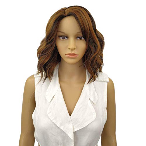 ShowFa female wig short wig for black women curly hair big wave band heat resistant artificial fiber wigs black women (P4/27/30)
