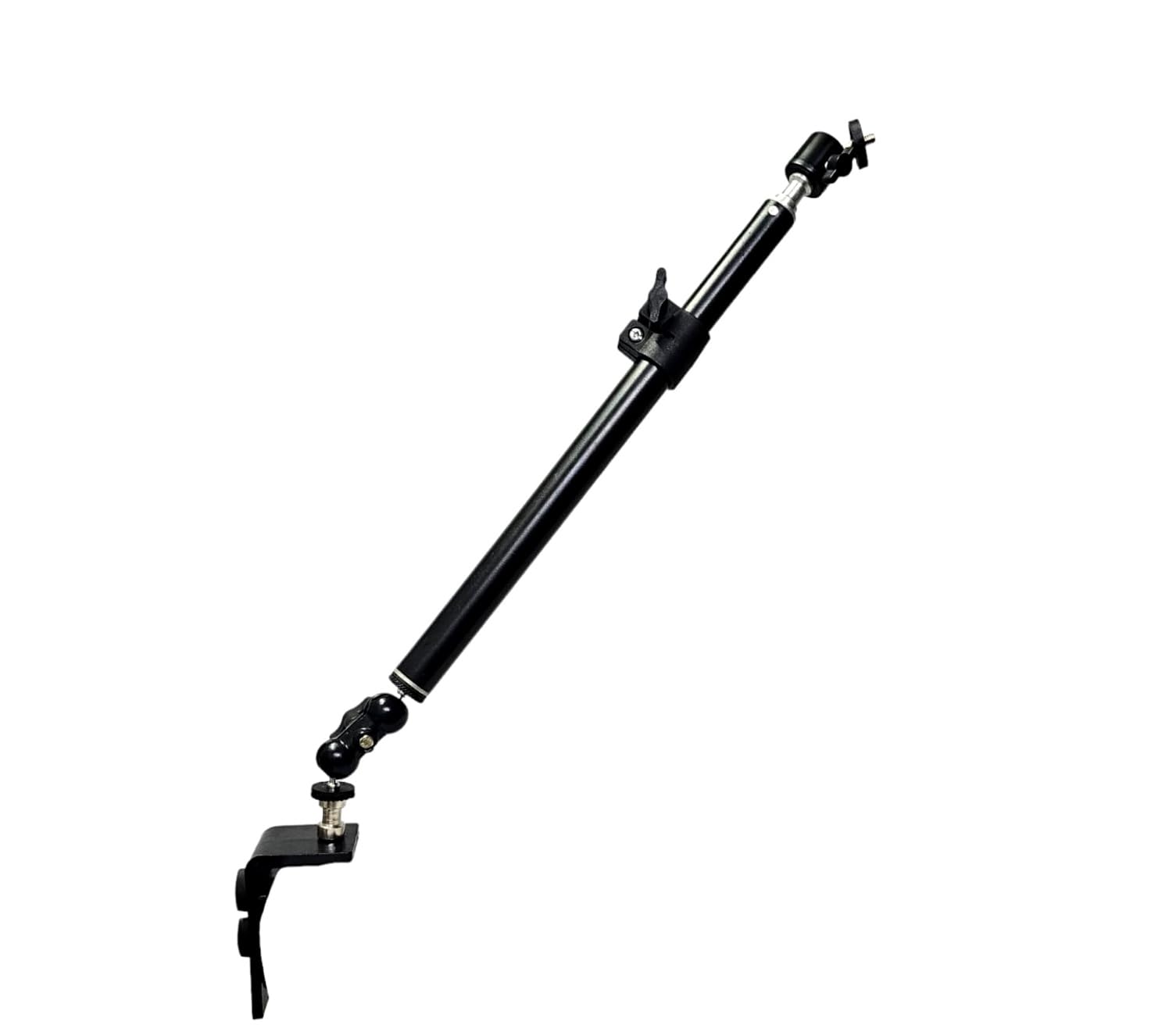 SHOPEE Camera Desk Mount Stand 360° Swivel 12"-20" Tabletop Desktop Light Stand Adjustable Table Top Stand C Clamp Ball Head Screw for Ring Light DSLR Phone Overhead Photography