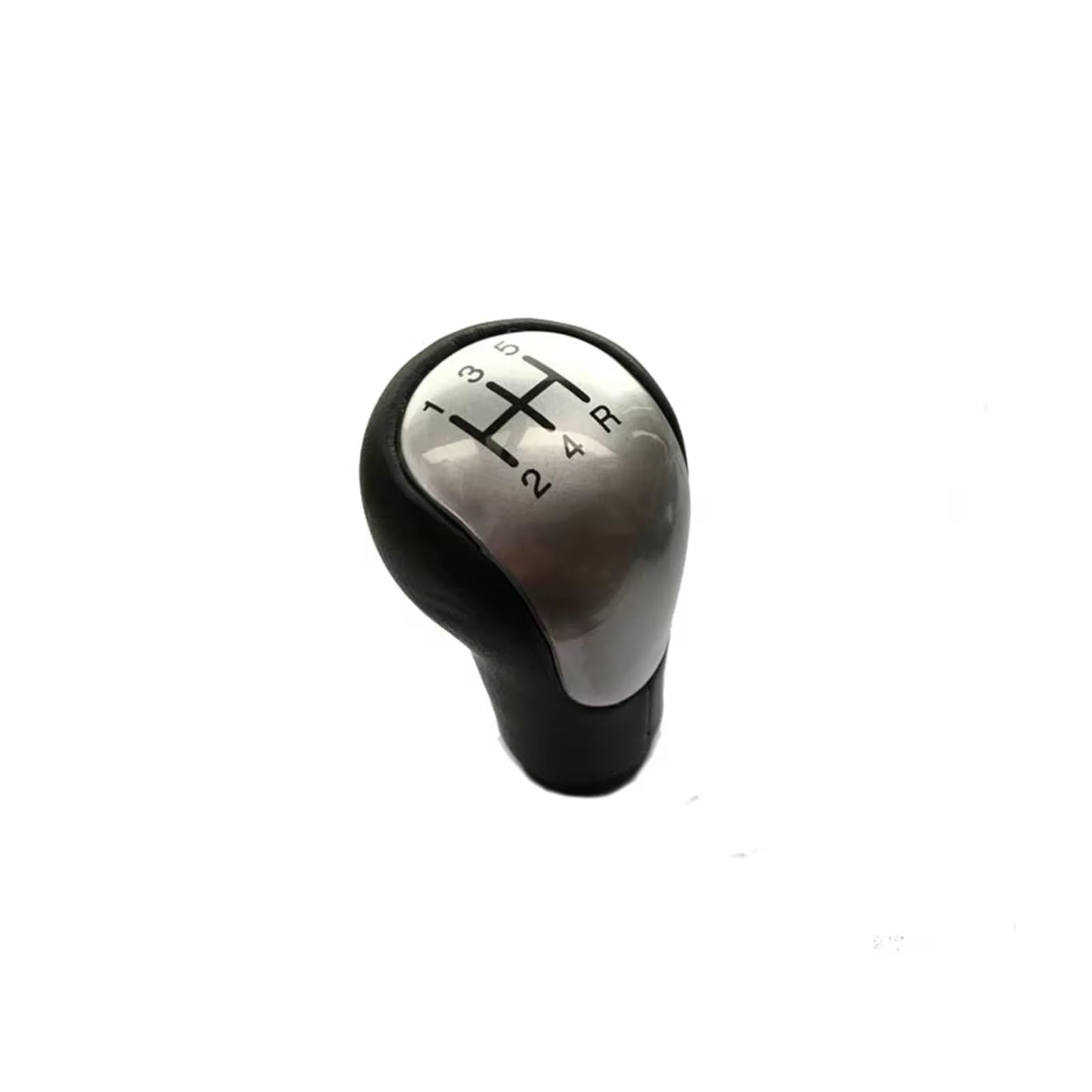 CQRBNE Car Gear Lever Knob for Fiesta Mk6 2002-2008 for Connect for Fusion MT 5 6 Speed Car Shift Gear Knob Handle Gear Shift Knob Handle(5speed Silver)
