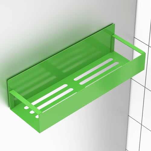 Image of HuggieGems Metal Magnetic Spice Rack for Refrigerator Green, 4 Pack | Magnetic Shelves Heavy Duty for Fridge in Kitchen, Seasoning Storage Organizer, For Oven Washer and Dryer, For Heavier Items