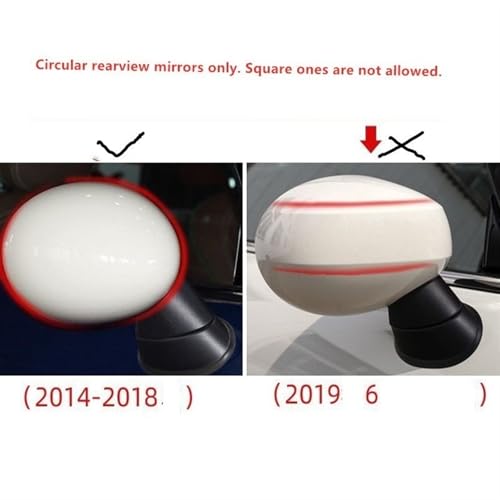 Rétroviseur pour Mini Cooper F56 F55 2015-2017 coques de protection One S JCW - 2