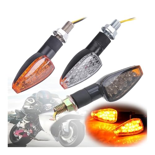 Luces intermitentes universales LED traseras 12V para motocicleta indicadores de giro pack de 2 2