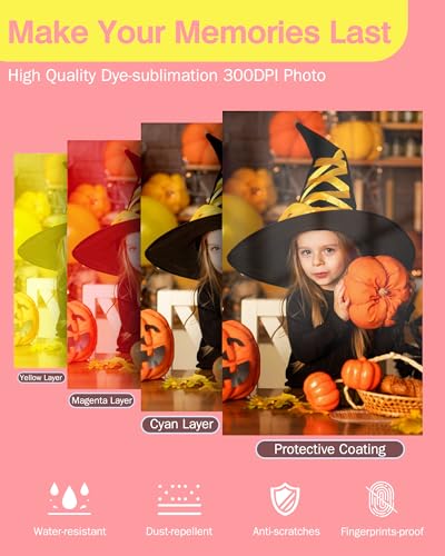 Hprt CP2100 Portable Photo Printer For Iphone & Android, 2.1X3.4 Mini Instant Color Printer, Bluetooth 5.0 thumb #1