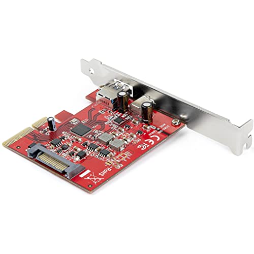 Image of StarTech 2-Port 10Gbps USB-A & USB-C PCIe Card, Windows, TAA (PEXUSB311AC3)