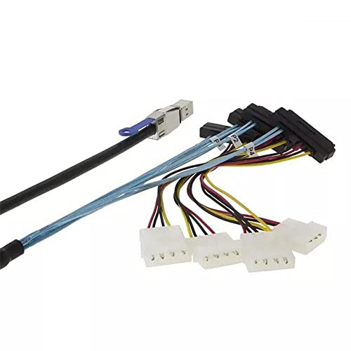 Câble Mini SAS HD SFF-8644 vers 4 ports SAS SFF-8482 adaptateur de stockage
