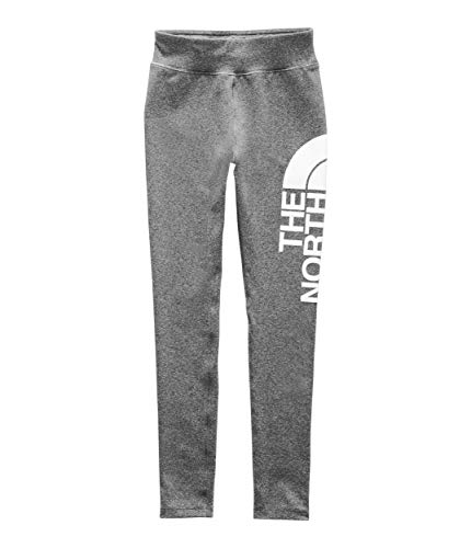 The North Face Girls' Metro Logo Legging, TNF Medium Grey Heather, M