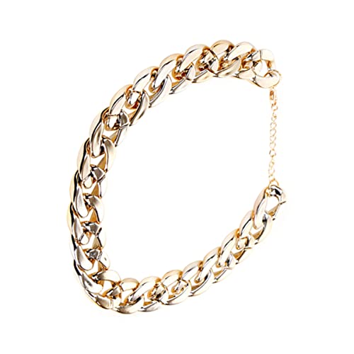 BESPORTBLE Fashion Pet Necklace Chain Lightweight Metal Dog Gold Chain Ideal for Cat Small Dog and