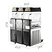 Moracle Máquina de Bebidas Congeladas Máquina de Granizados 3x12L Máquina de Bebidas...