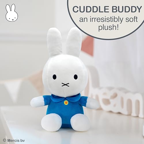 KIDS PREFERRED Miffy Plush Toy, 8 Inch Sitting Dutch Bunny Plush from Dick Bruna, Soft Boa Rabbit Bunny Stuffed Animal Plushie Doll for Girls and Boys
