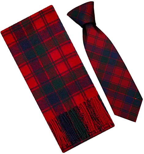 Coffret cadeau Robertson écharpe et cravate en laine rouge I LUV LTD