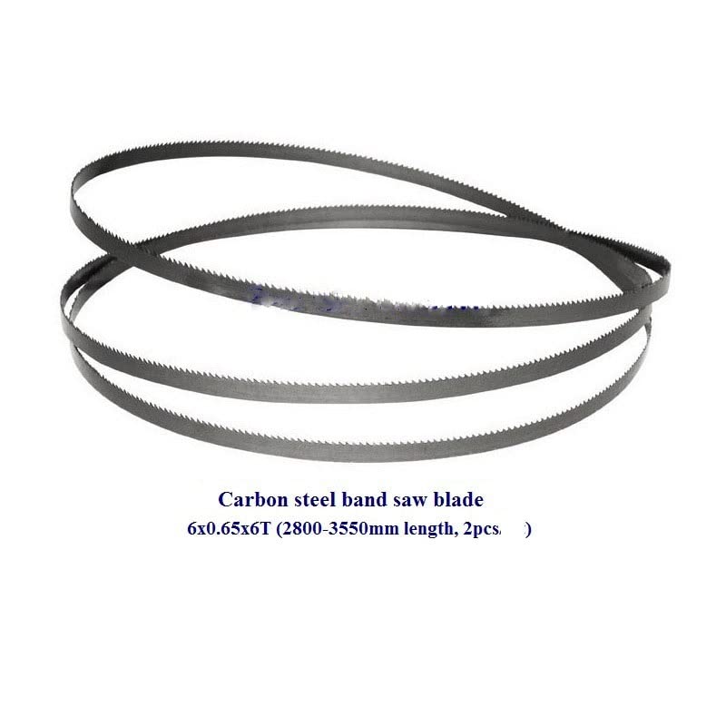 Hoja de sierra de cinta de acero al carbono for corte de madera, 2 uds., 6x0,65x6T, 2800-3550mm de longitud (Size : 2900 mm)
