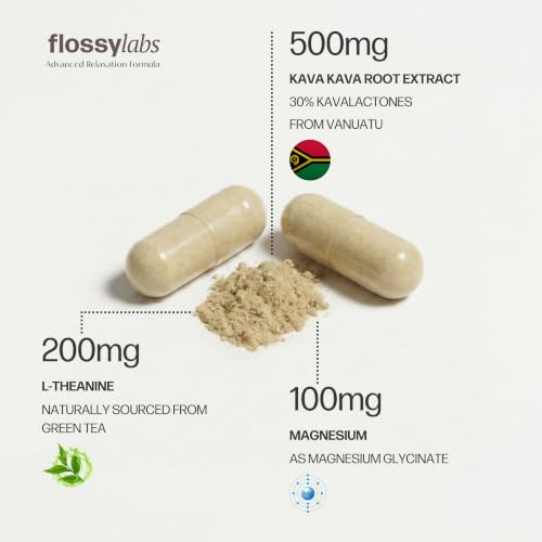 Flossy Labs Calm Night Kava Kava Capsules