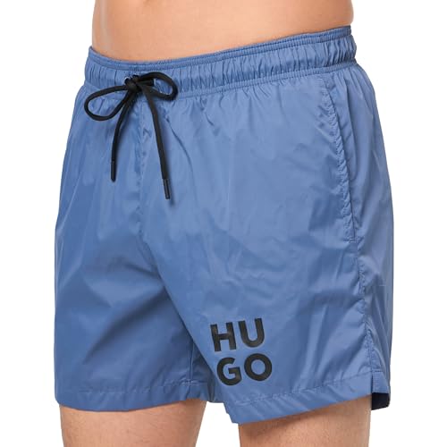 HUGO Men's Standard Stacked Logo Swim Trunk3