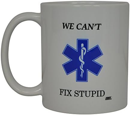 Funny EMT Coffee Mug - World's Okayest EMT Novelty Cup, 11oz Ceramic, Gift For Paramedics & EMS