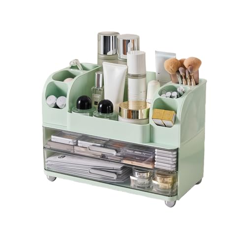 Zuroma ���ϕi���[�{�b�N�X ��e�� ���������o�� ���@�\ �f�X�N���� ���C�N�u���V���[ �������[ �k���� �ȃX�y�[�X �����[�P�[�X (34×18×24.5cm,�~���g�O���[��)