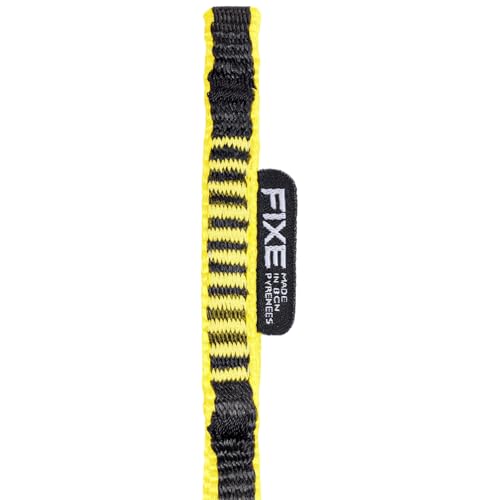 FIXE - Anillo Cosido Fosca de Cinta HMPE para Reuniones y Maniobras Técnicas - Alta Resistencia 22 kN - 10 mm de Ancho - 80 cm - Color Amarillo