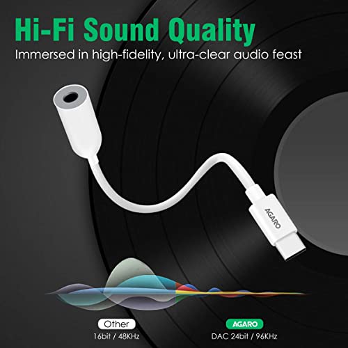 Image of AGARO Type C to 3.5 mm Female Aux Jack Audio Converter