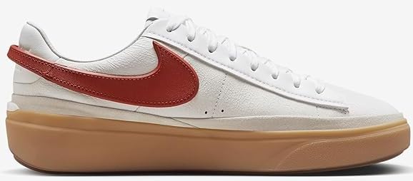 Nike Blazer Phantom Low Men's Shoes (FN5820-100, White/Summit White/Gum Yellow/Dragon Red) Size 102