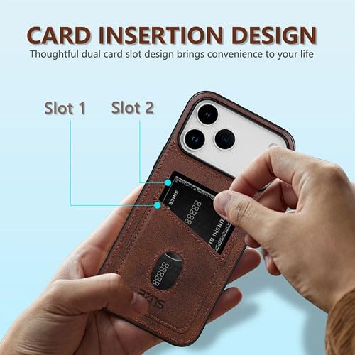 Coque iPhone 14 Plus rigide bleu anti-choc et étui portefeuille intégré