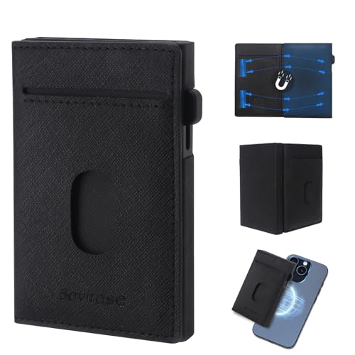 Rfid Mens Wallet, Slim Cards Holder for Men, Credit Card Case Money Clip