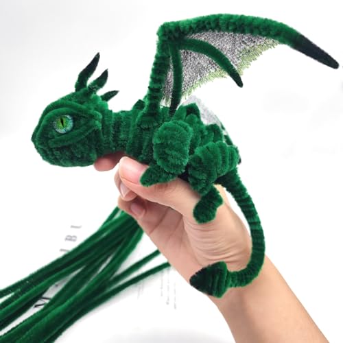 Cretty-Meet 100pcs Fluffy Pipe Cleaners Chenille Stems Pipe Cleaners Craft Supplies for Making Wreaths Christmas Decorations - Image 4