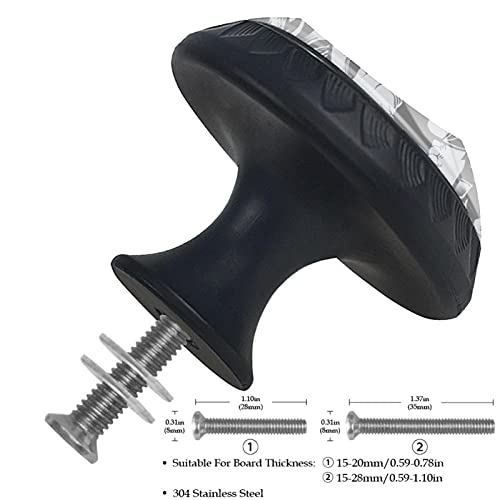 Boutons de placard tête de mort en verre 30mm pour rénover une commode - 4