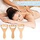 3 Stück Massageroller, Rückenmuskel Roller mit Griff, Manuelle Massagewerkzeuge, Massagegerät Faszienrolle, Massage Roller zur Entspannung von Rücken, Bein, Händen, Ganzkörpermuskulatur