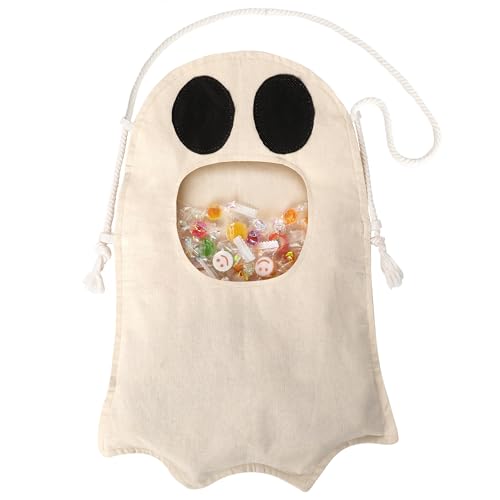 DINIZON Halloween Trick or Treat Tote Bags for Kids, Halloween