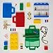 ROOM Copenhagen, Lego Sorting Box to-Go - Travel Case with Organizing Dividers - Red (40870001)