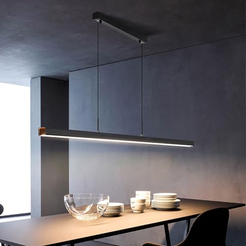 Lámpara de comedor regulable a distancia con tecnología LED moderna de luz cálida