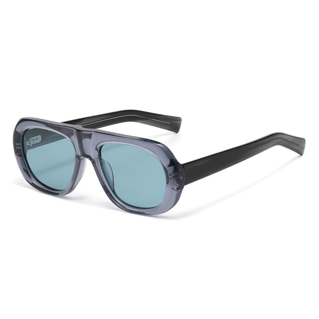 Gafas de sol de montura vintage para hombre, polarizadas, con protección UV400, estilo punk para mujer.