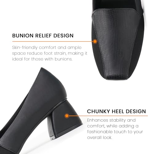 Image of Women Bunion Shoes Orthopedic Dress Shoes Platform Loafers