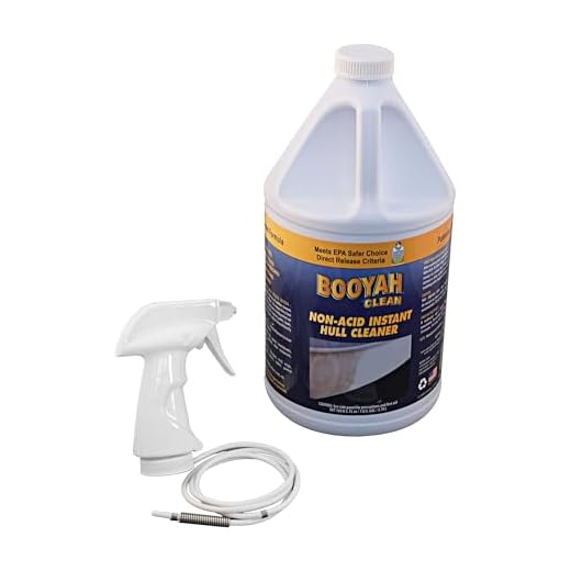 BooYah Clean Non-Acid Instant Hull Cleaner – Removes Water and Scum Lines, Fish Blood, and Tannin Stains – Meets EPA Safer Choice Direct Release Criteria