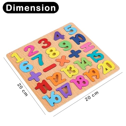 Image of Toys 3 in 1 Wooden Puzzles for Toddlers | Educational Board Game ABCD Alphabets, Numbers & Shapes Puzzles | Toddler Learning Puzzle Toys for Kids 2-5 Years Old