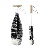 ✨【Regalo perfecto】cepillo para limpiar botellas se compone de 2 cepillos, un valor excepcional y un excelente regalo para tu cocina.