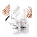 Gellen No Wipe Top Coat Base Coat for Gel Nail Polish - Long Lasting Nail Gel Manicure High Glossy Finish, 0.27 fl oz Each