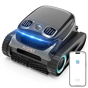 AIPER Scuba S1 Pro Poolroboter Boden und Wand mit App 2025, Horizontaler Wasserlinienreinigung, 360°-Partikelfiltration, 180 Minuten Laufzeit, Ideal für Eingelassene Pools bis zu 200㎡