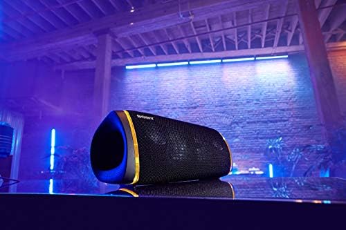 Sony SRS-XB43  Portable, Waterproof, Powerful and Durable Wireless Bluetooth© Speaker with EXTRA BASS, up to 24 hours battery life and lighting  Black