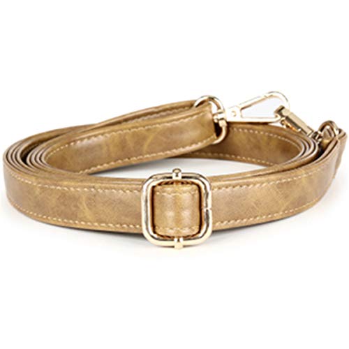 WOAILZY168 Stone pattern Leather Crossbody Strap Leather Replacement Bags Strap Shoulder Strap for Handbag 2 cm (Khaki)