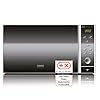 CASO MCG25 Keramische chef 3-in-1 magnetron met grill en hete lucht 2050 W | keramische vloer, grillrooster voor 2 niveaus, 110-200 °C, 25 l, roestvrij staal gespiegeld